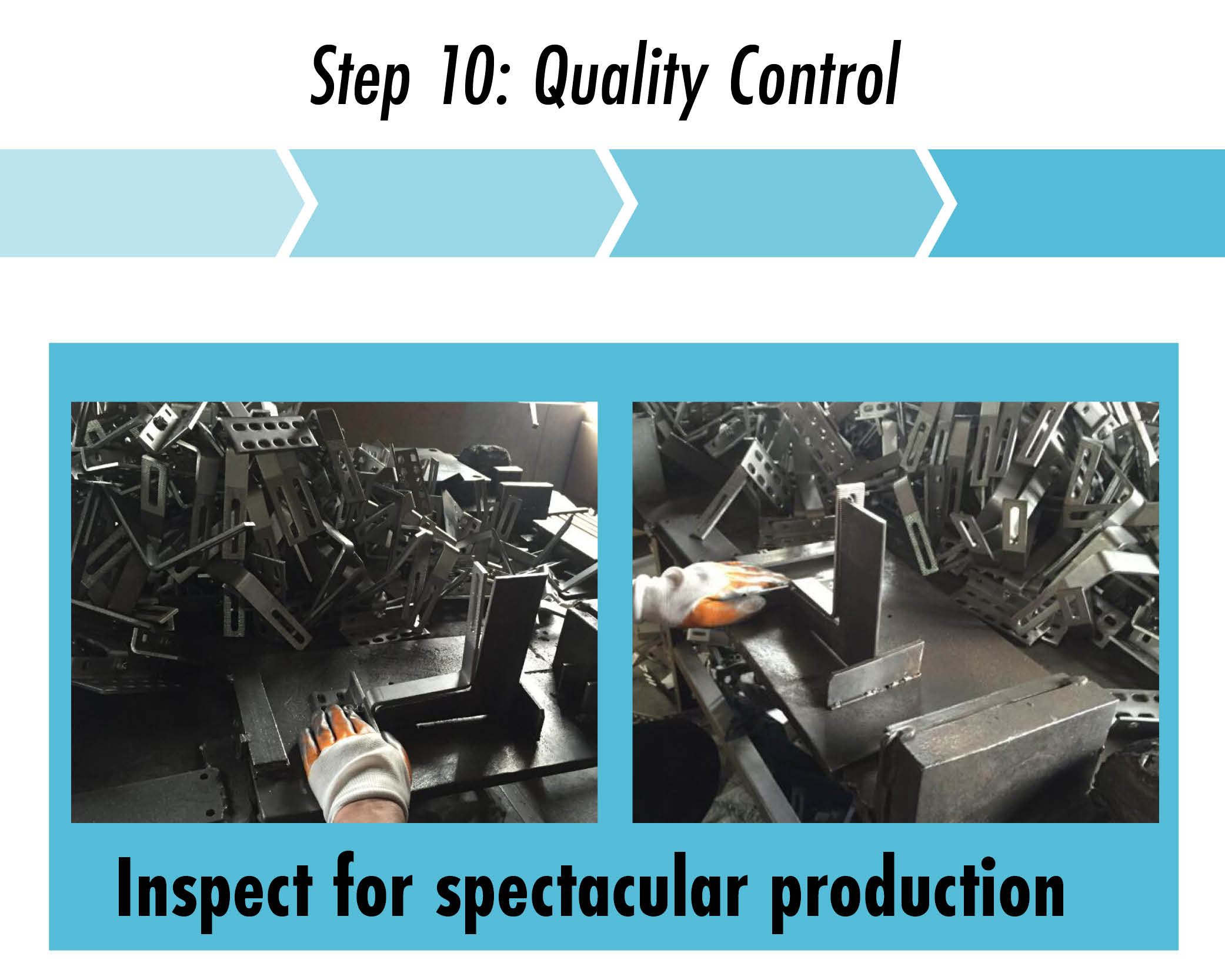 step 10 check hooks for quality control quickbolt standards